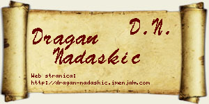 Dragan Nadaškić vizit kartica